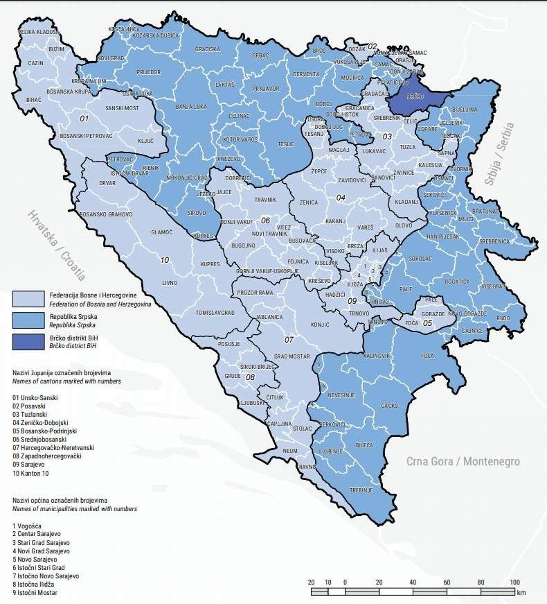 Administrativna karta: Bosna i Hercegovina predstavlja trajnu, stabilnu činjenicu - Avaz