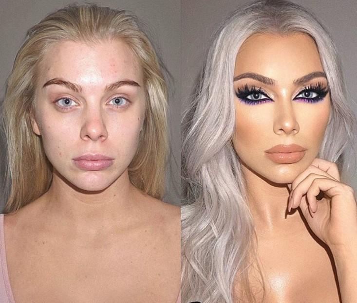 Prije i poslije šminkanja - Avaz
