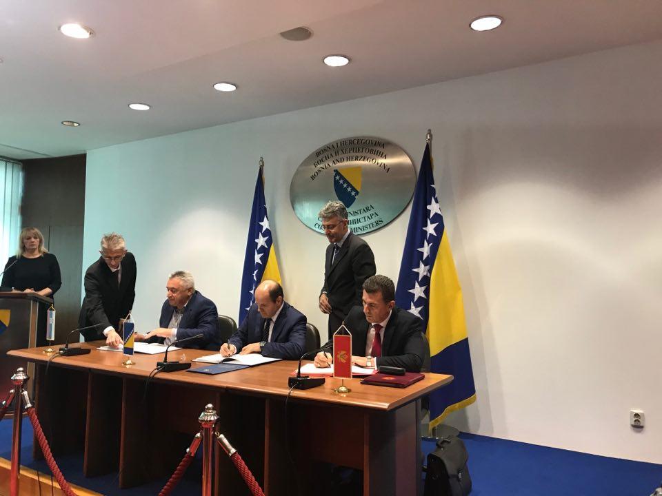 Potpisan protokol o granici između BiH, Srbije i Crne Gore