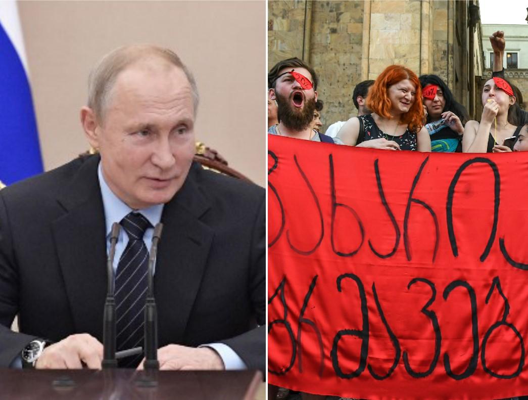Putinov odgovor na proteste - Avaz
