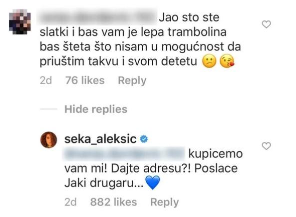 Seka odgovorila svom fanu - Avaz