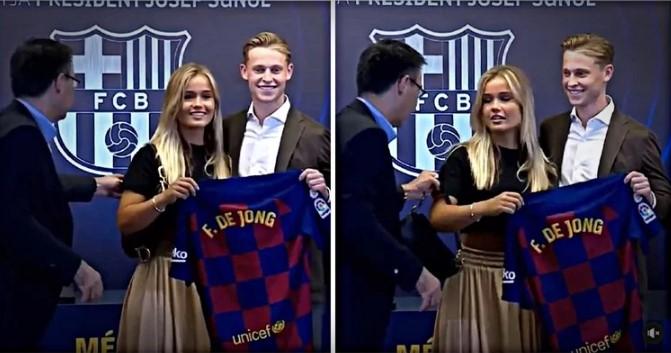Predsjednik Barcelone skinuo torbicu De Jongovoj djevojci zbog "Nikea"