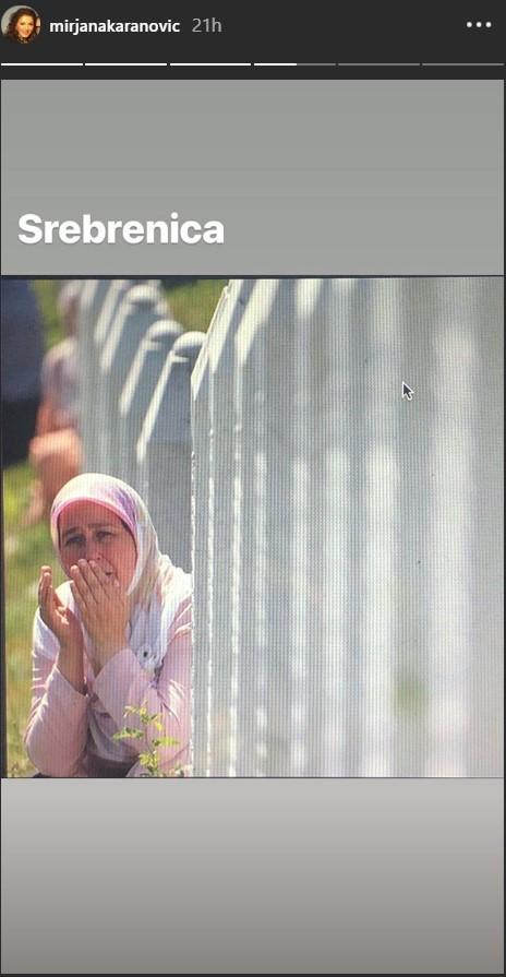 Mirjana Karanović: Odala počast žrtvama genocida u Srebrenici - Avaz