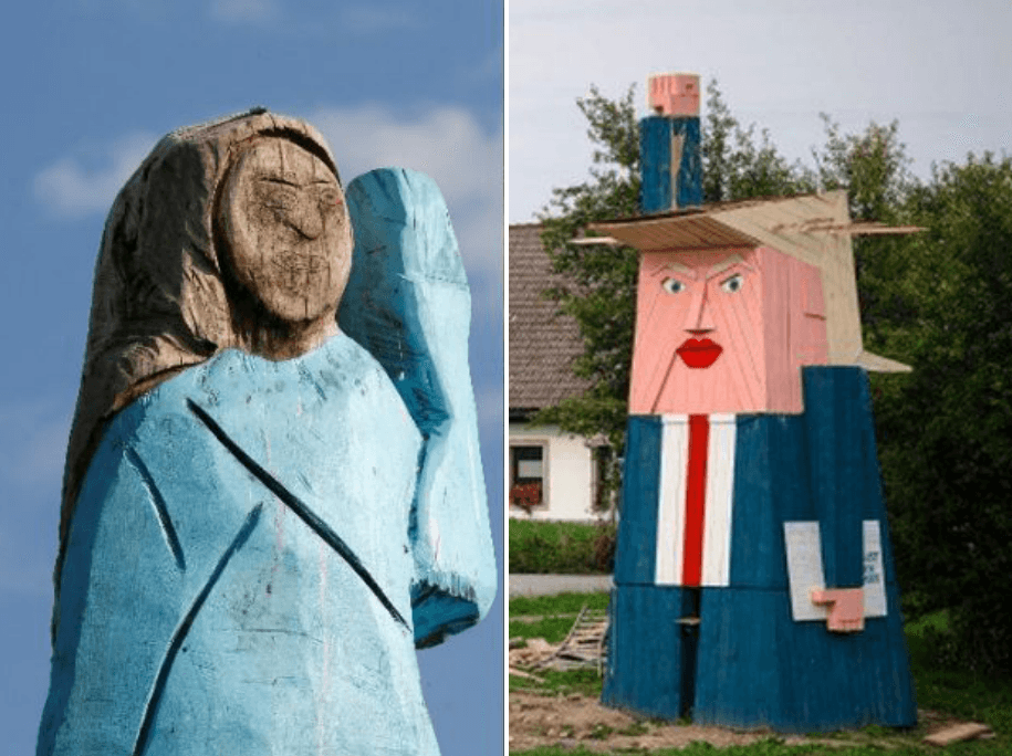 Trampu digli spomenik u Sloveniji: I djeca mu se smiju