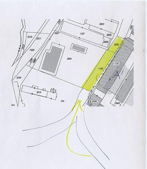Skica na kojoj se vidi parcela 1106 - Avaz