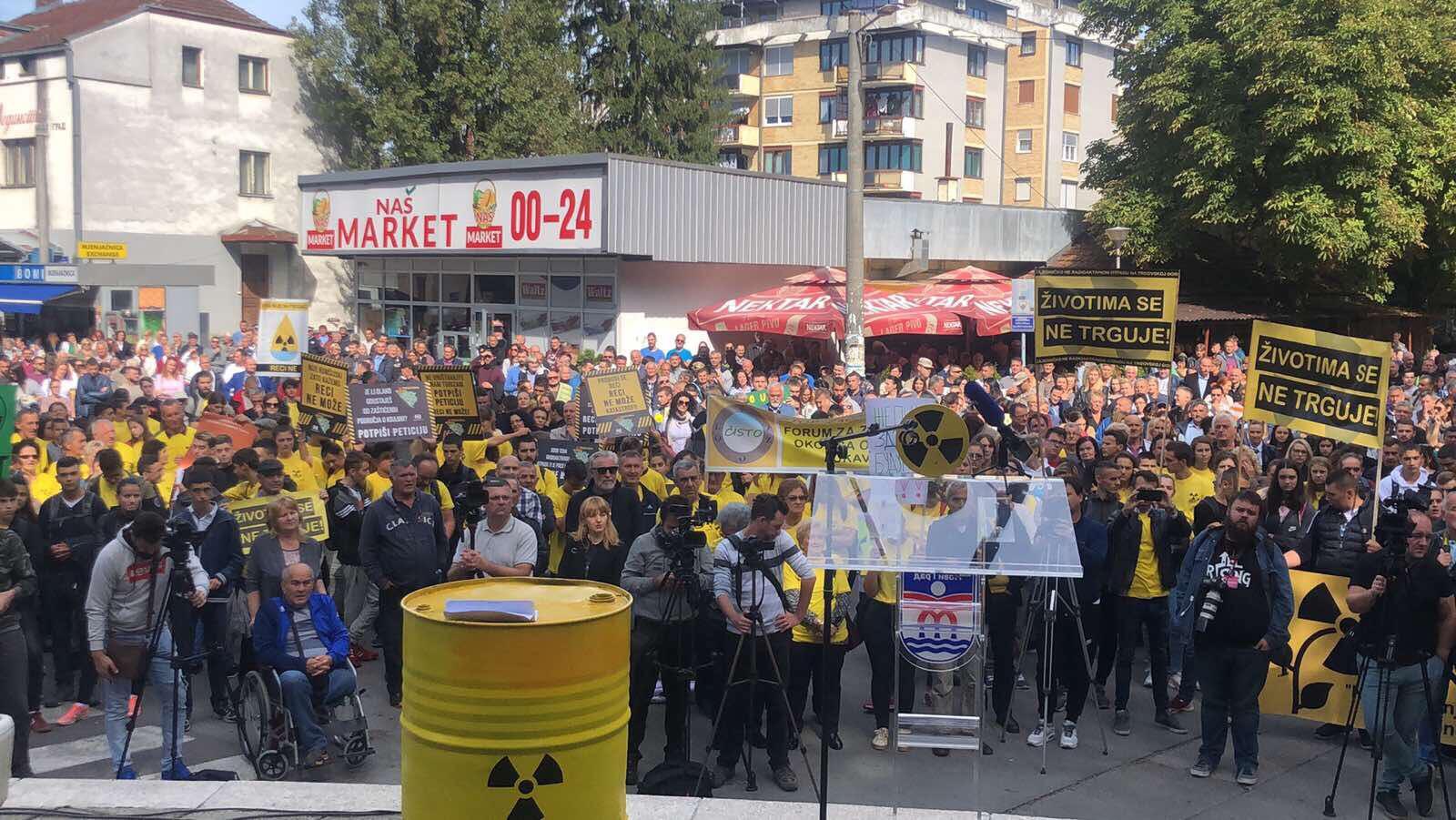 Poruka građana: Nećemo nuklearni otpad na Trgovskoj gori, nema premišljanja i nema nazad