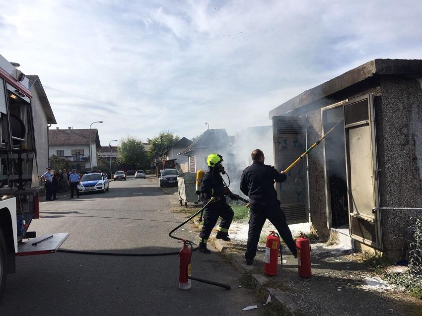 Požar na trafostanici: Vatrogasci spriječili širenje vatre - Avaz