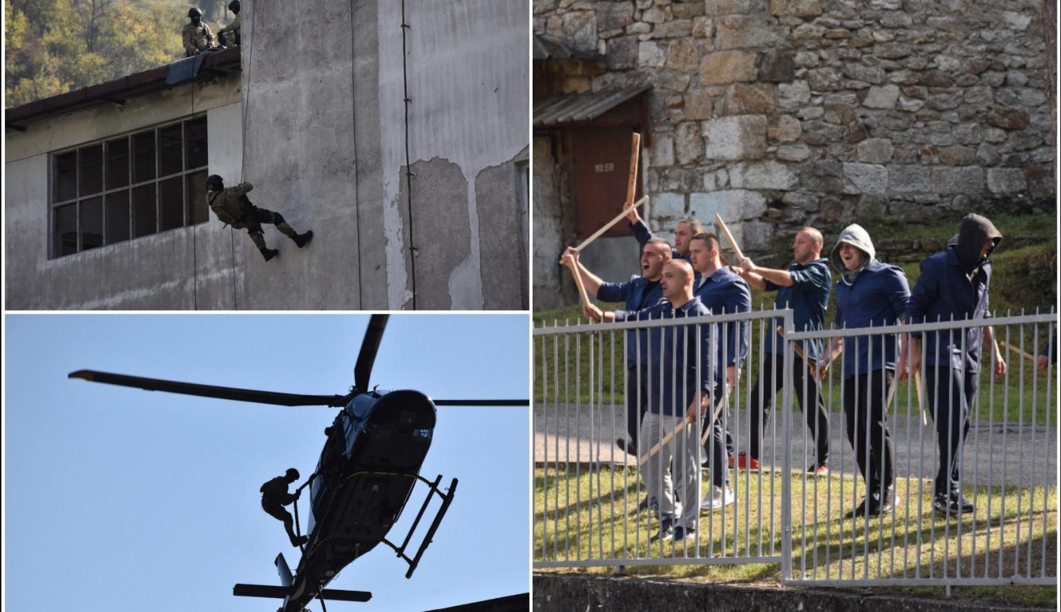 Vježba u KPZ-u Foča: Uspješno savladana pobuna zatvorenika i oslobođeni taoci