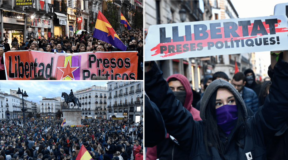 Demonstranti tražili oslobađenje zatvorenih katalonskih dužnosnika - Avaz