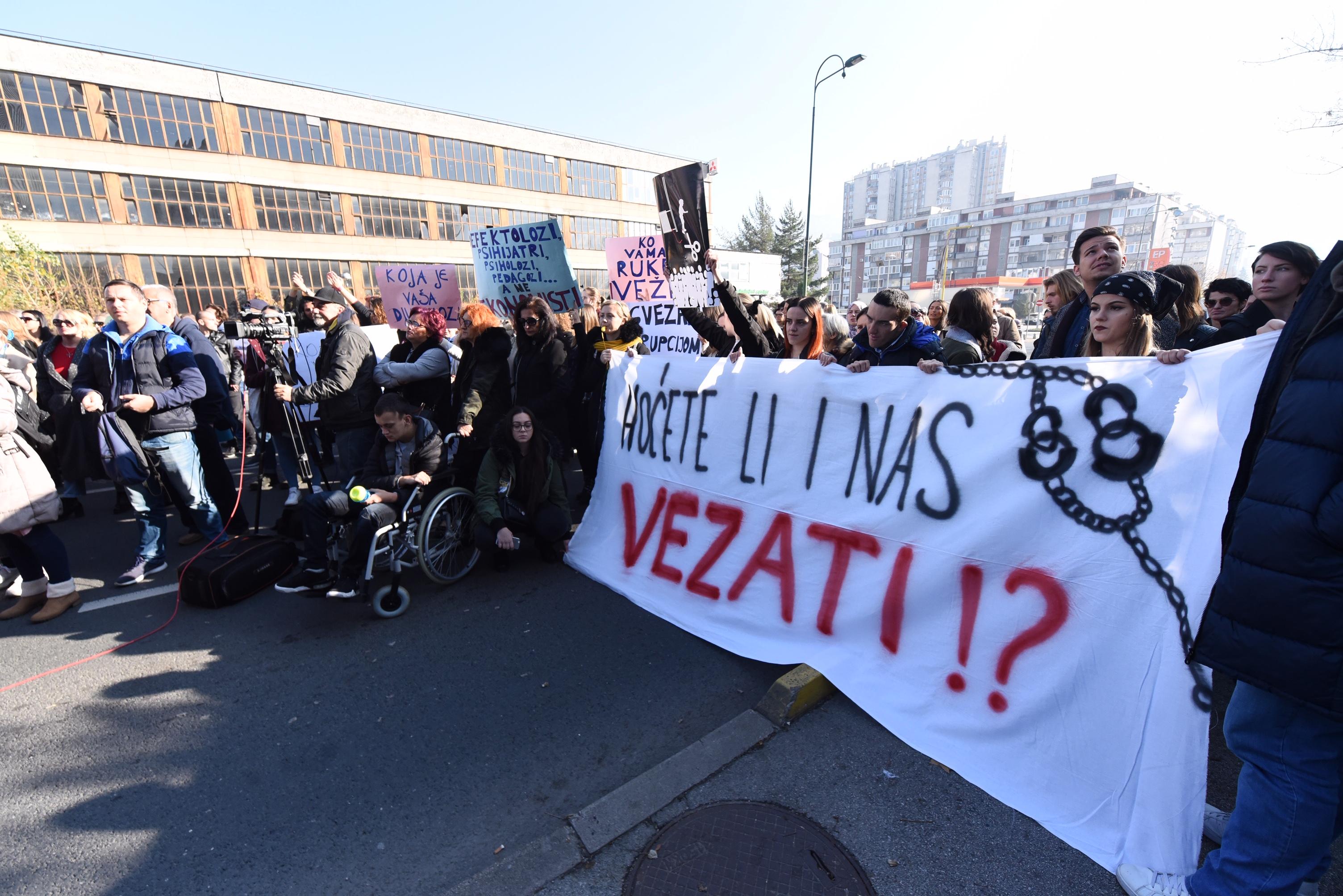 Sarajevo: Protesti građana zbog situacije u Zavodu Pazarić, uputili molbu Delegaciji EU