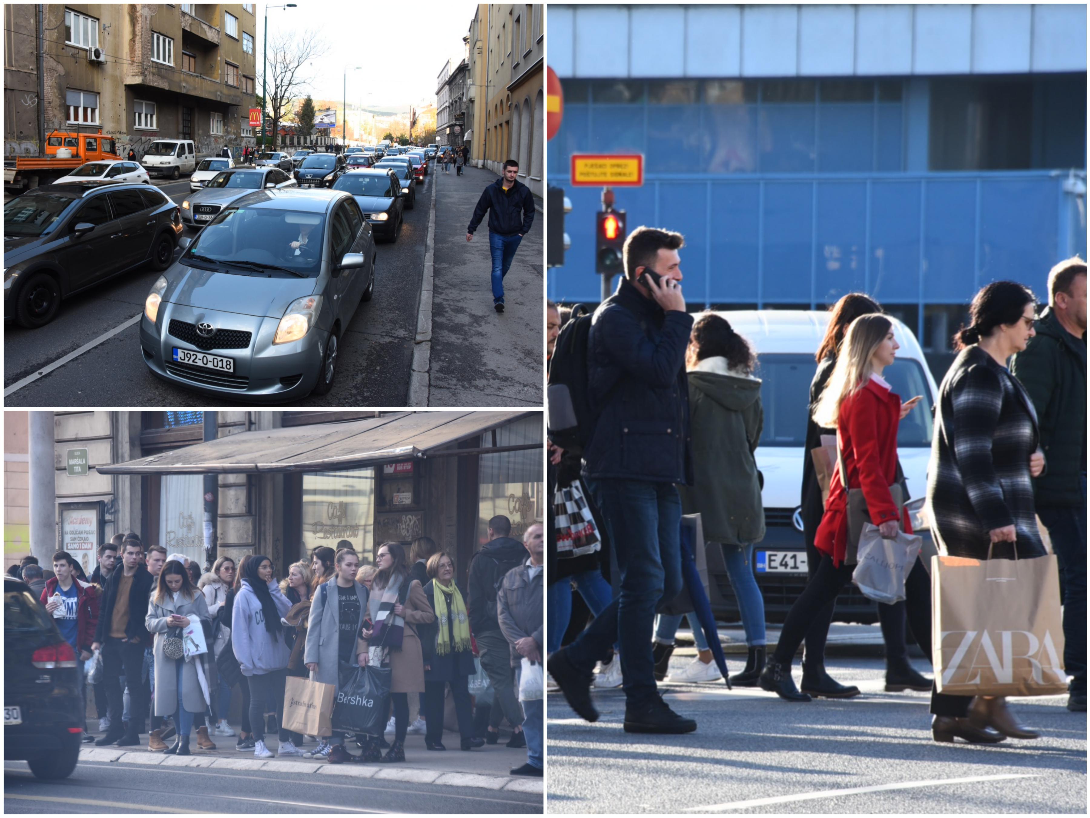 Haos u Sarajevu zbog "Crnog petka", obustavljen tramvajski saobraćaj