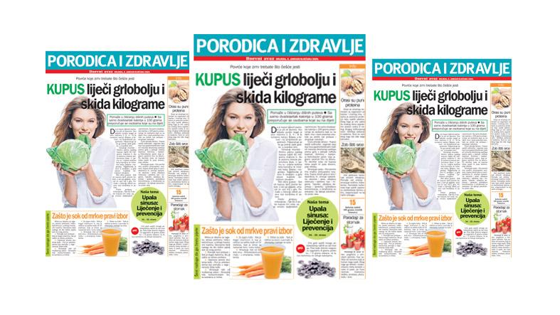 Sutra u "Dnevnom avazu" novo izdanje magazina "Porodica i zdravlje": Kupus liječi grlobolju i skida kilograme