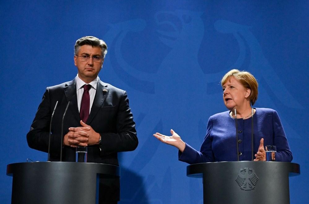 Plenković i Merkel nakon sastanka u Berlinu - Avaz