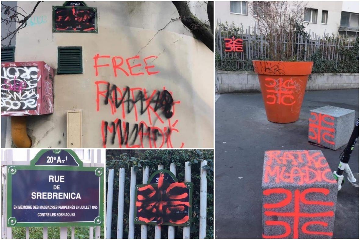 Ispisani grafiti podrške Mladiću - Avaz