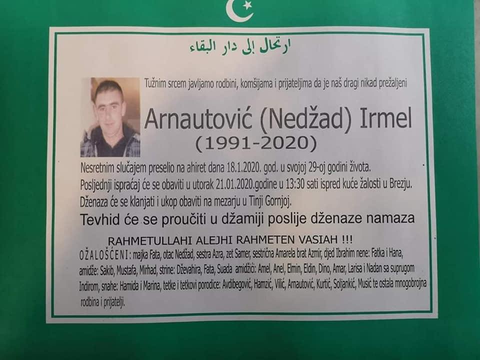 Irmel je imao 29 godina - Avaz