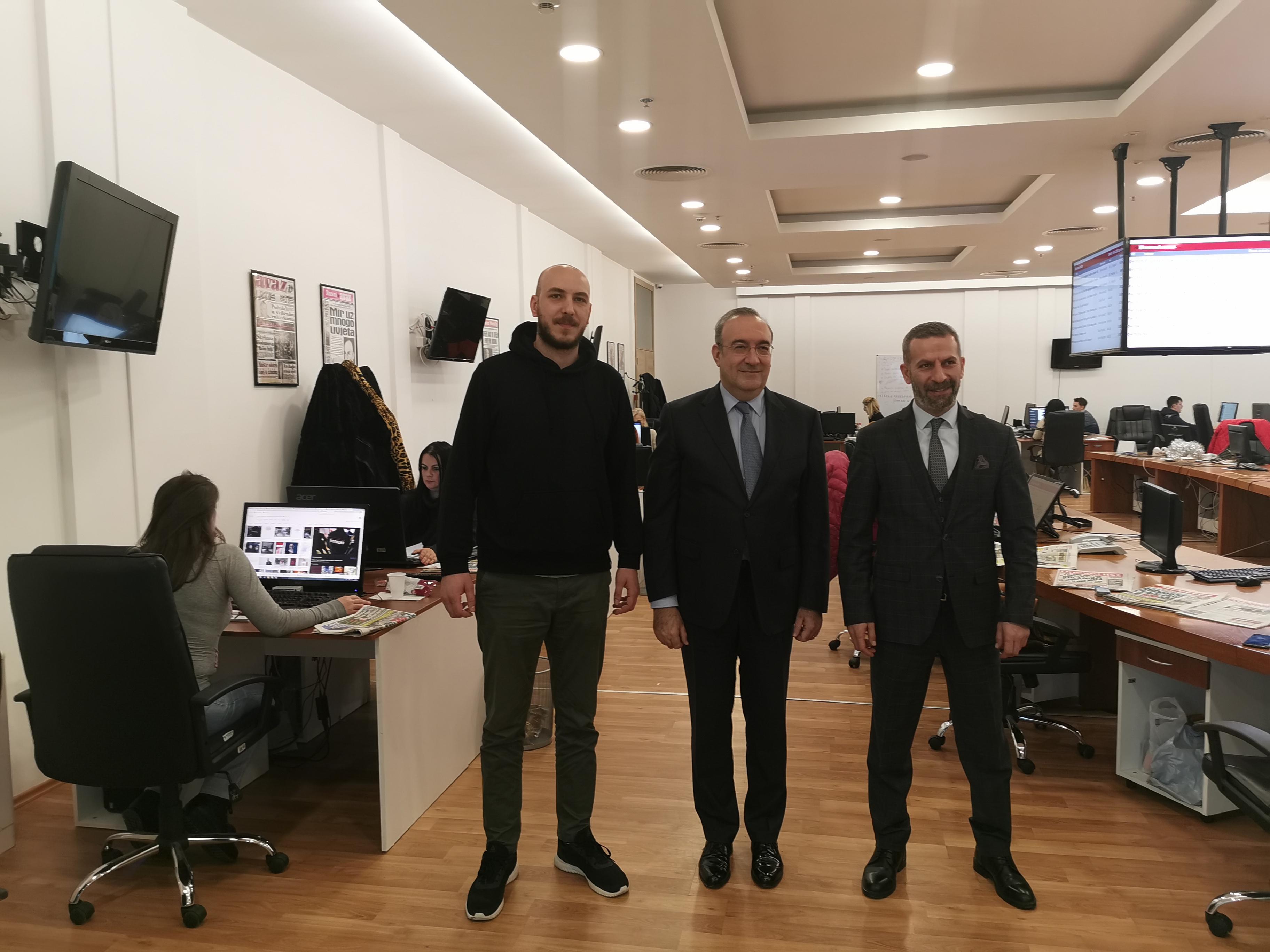 Ambasador Turske Haldun Koč posjetio redakciju "Dnevnog avaza"