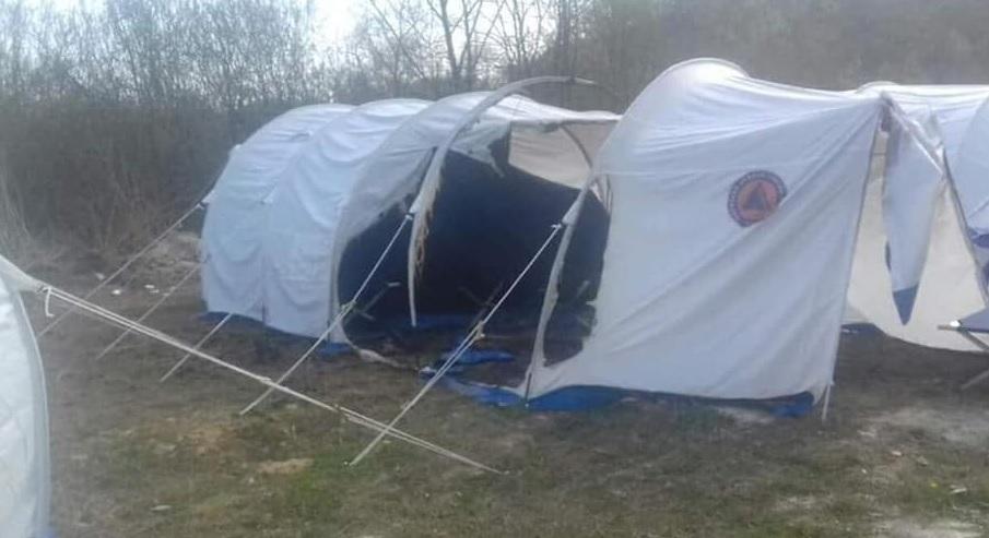 Pogledajte šta je ostalo od šatora nakon požara na GP Maljevac