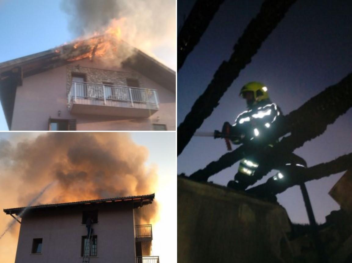 Požar kod Čelinca: Izgorio krov kuće