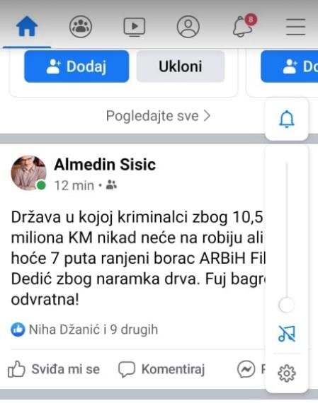 Status Almedina Šišića - Avaz