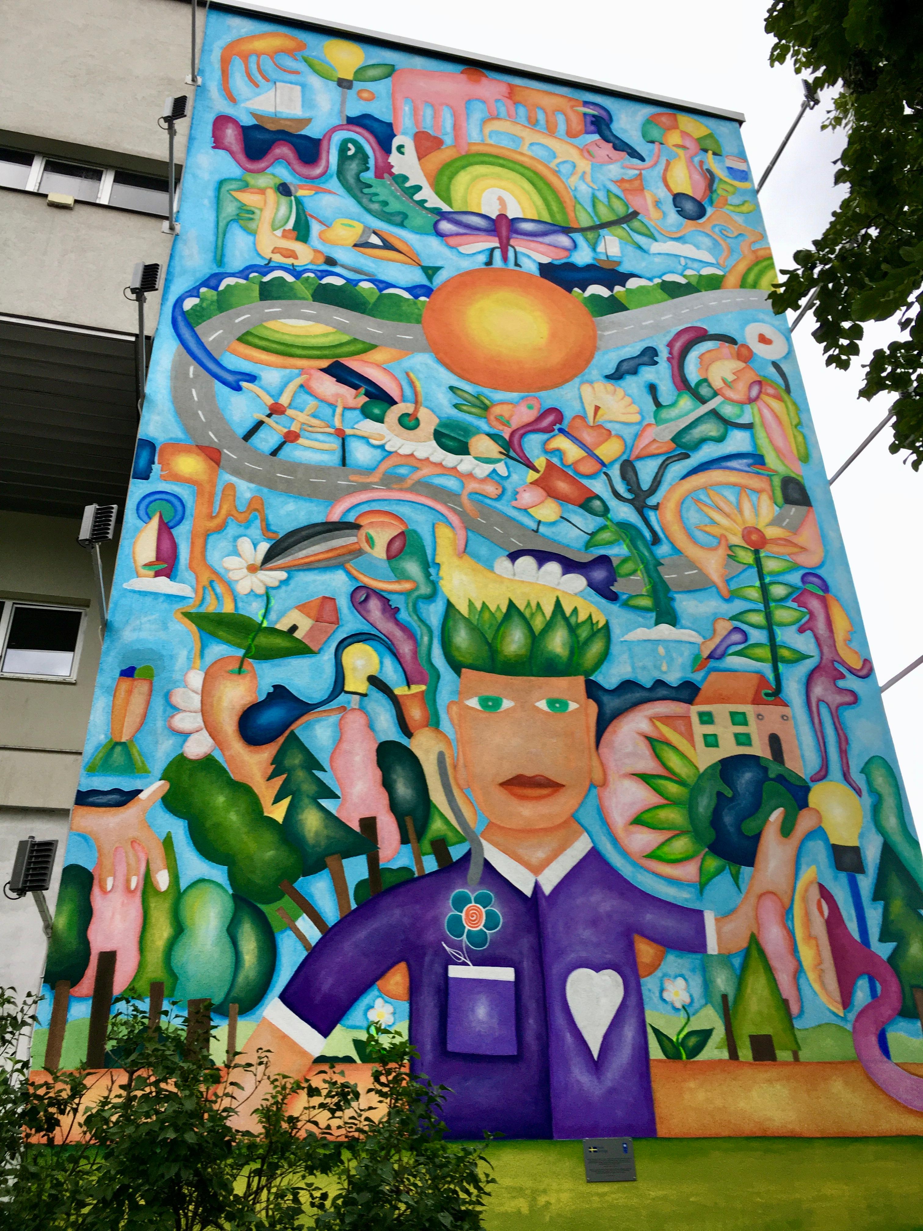 Mural se nalazi na zgradi Mašinskog fakulteta - Avaz
