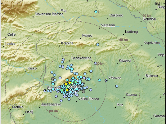 Prema europsko-mediteranske seizmološke službe, potres je bio magnitude 2.9 - Avaz