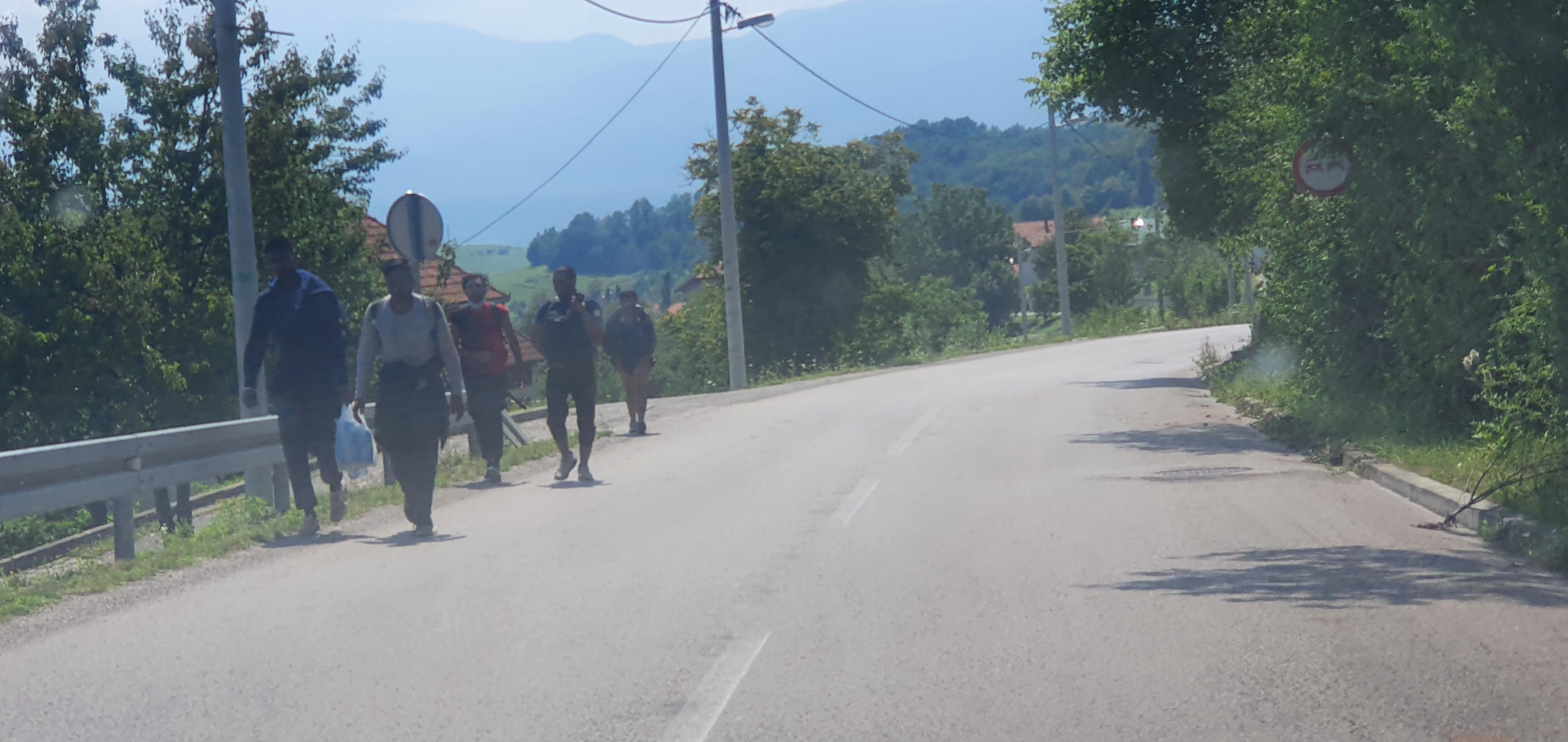 Migranti u grupama idu prema granici - Avaz