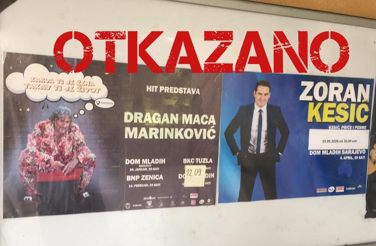 Otkazane autorske predstave Marinkovića i Kesića