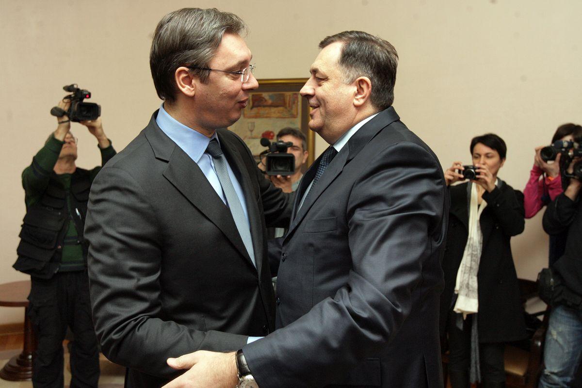 Počeo sastanak Dodika i Vučića u Beogradu