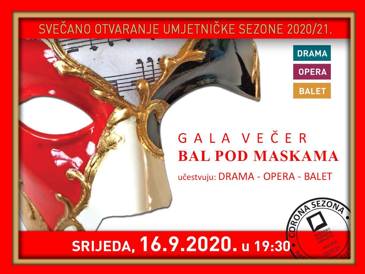 Plakat Gala večeri - Avaz