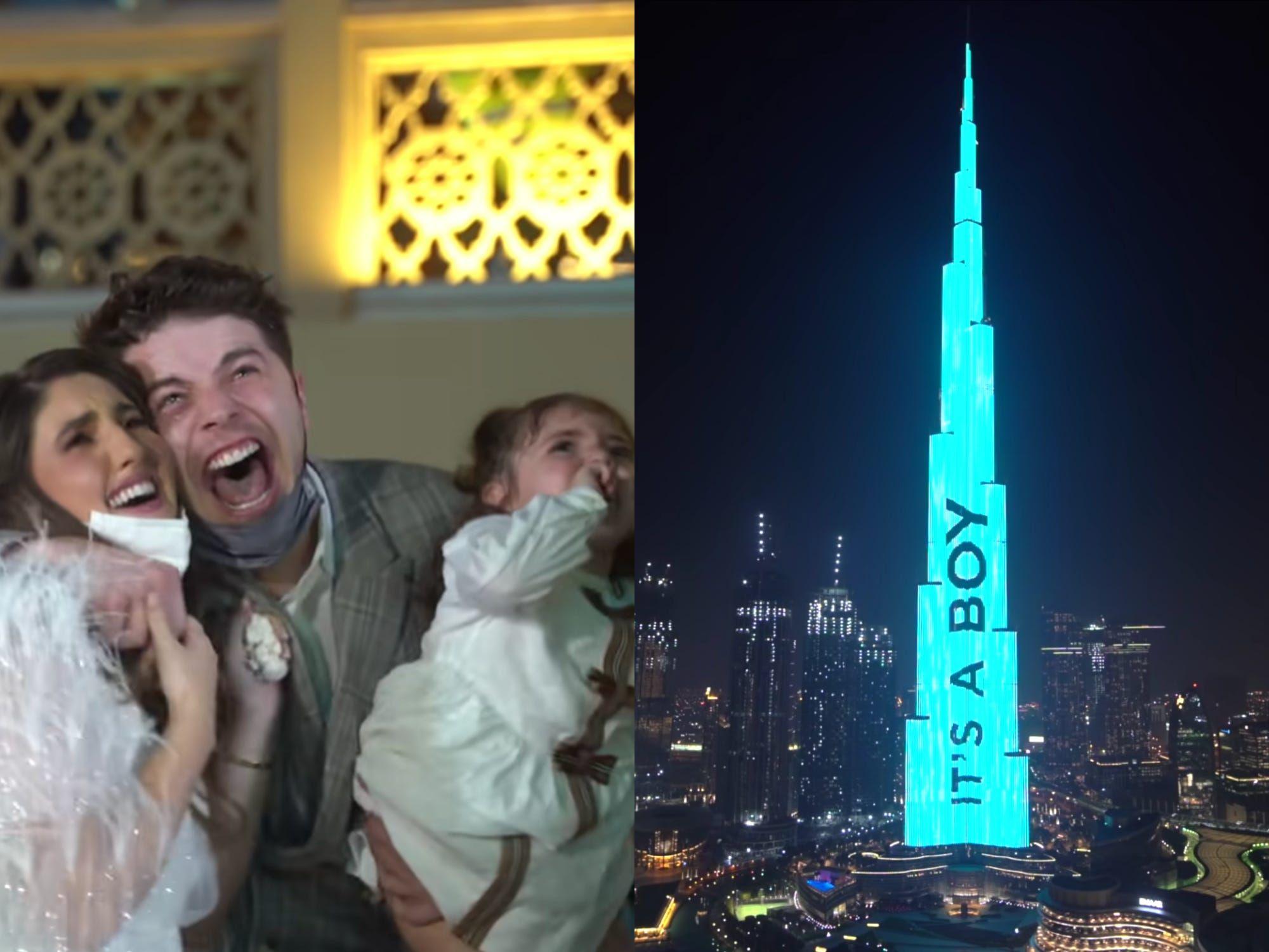 Platili 95.000 dolara da bi se pol njihove nerođene bebe objavio na Burj Khalifi