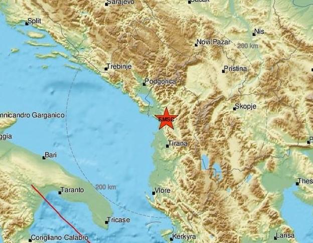 Zemljotres pogodio Albaniju, treslo se do Ulcinja, Bara i Podgorice