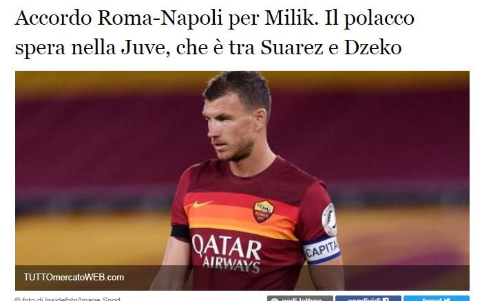 Roma i Napoli postigli dogovor, Džeki otvorena vrata transfera