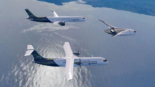 "Airbus" predstavio avione s nultom emisijom štetnih plinova