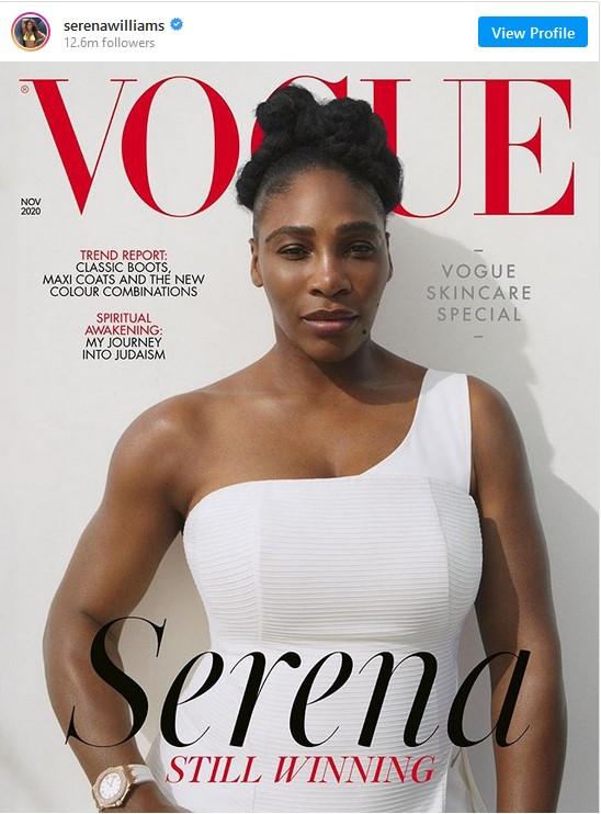 Serena Vilijams na naslovnici magazina "Vogue" - Avaz