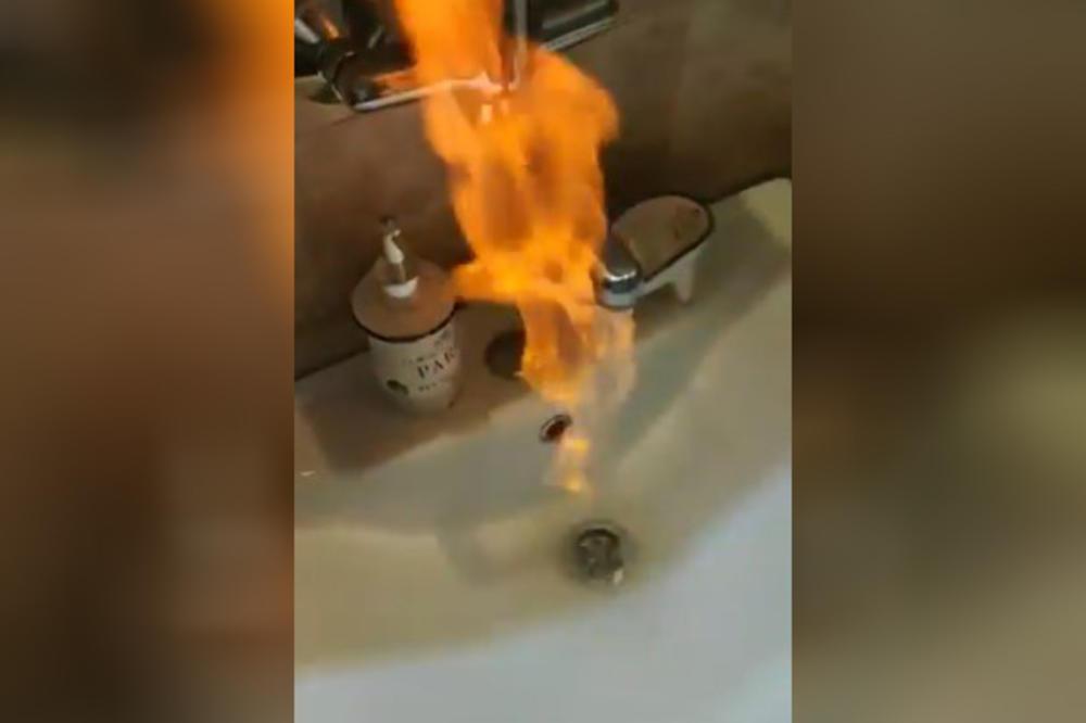 I to je moguće: Srbijanac pustio vodu iz česme, a potom je zapalio