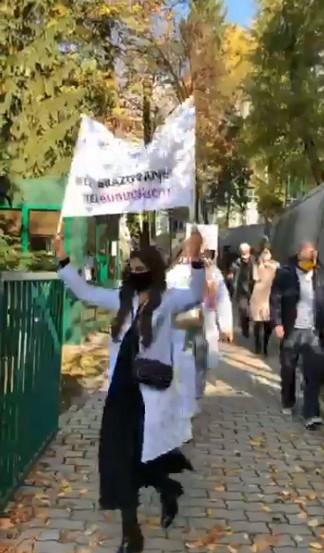 Protest studenata Medicinskog fakulteta UNSA