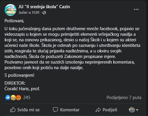 Status direktora Ćoralića - Avaz