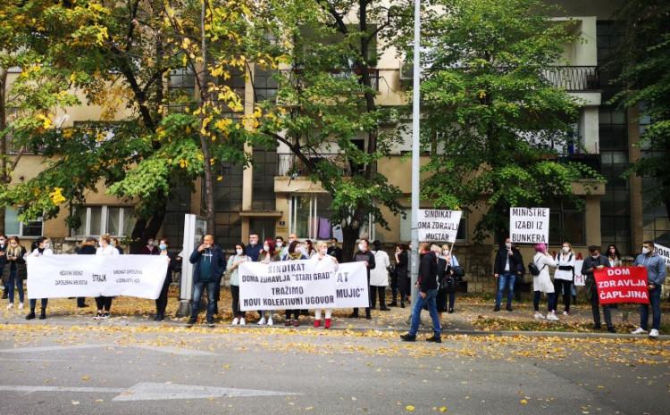 Zdravstveni radnici u HNK stupili u generalni štrajk