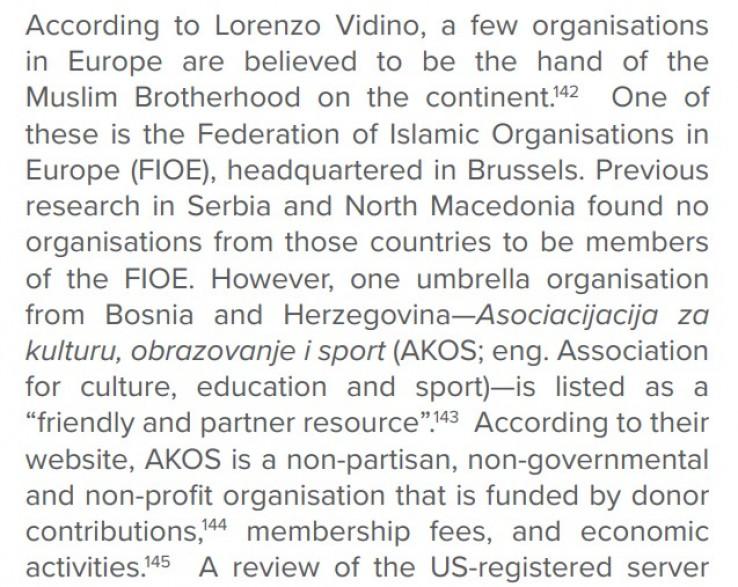 Transcript of part of the report of the NGO GLOBSEC - Avaz