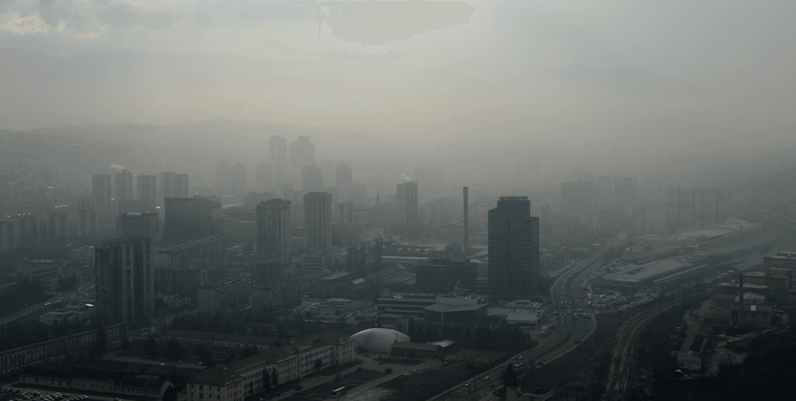 Kvalitet zraka u KS i dalje je loš, pogoršanje u toku noći