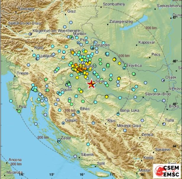 A strong earthquake shook Zagreb, it was felt throughout Croatia