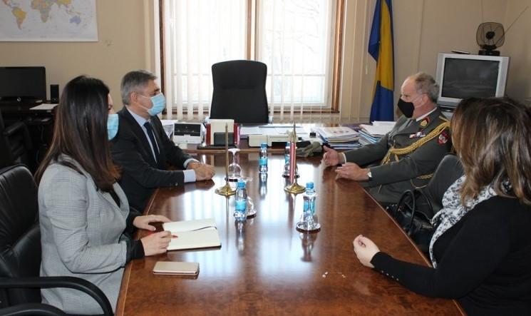 Okolić and Brigadier Simbürger on continuation of bilateral military cooperation