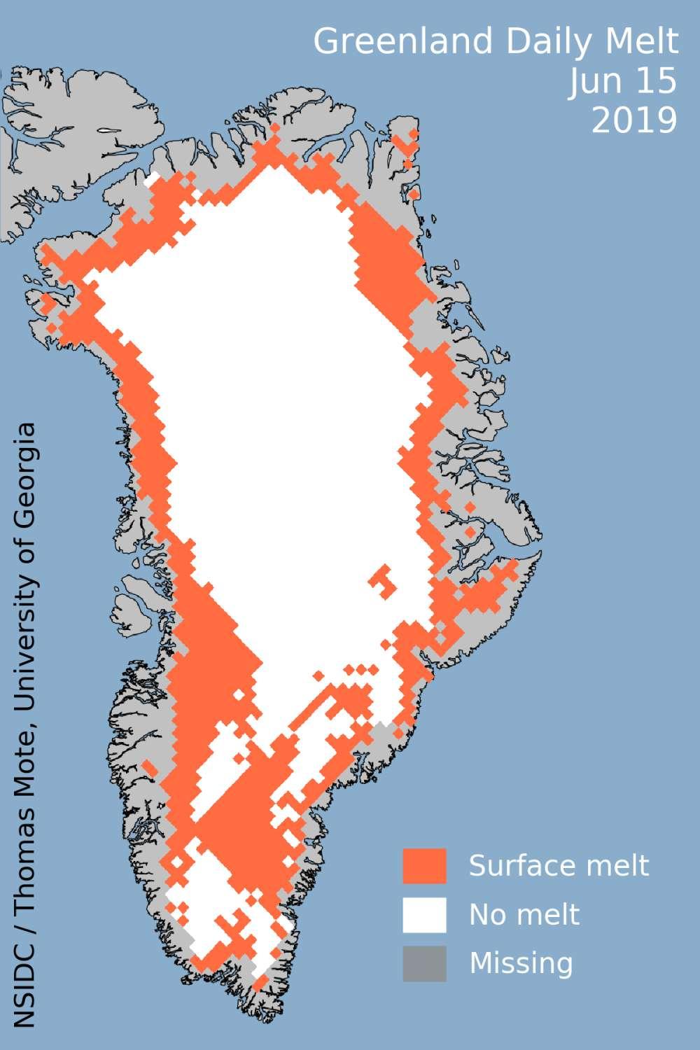 45% Grenlanda se topilo 15. juna 2019. godine - Avaz