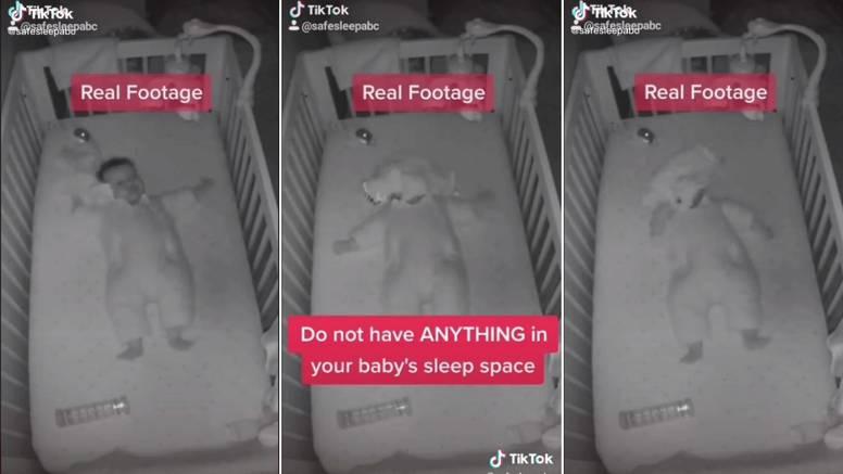 Zastrašujući video: Upozorili roditelje da ne ostavljaju ništa uz bebu u njenom krevetiću