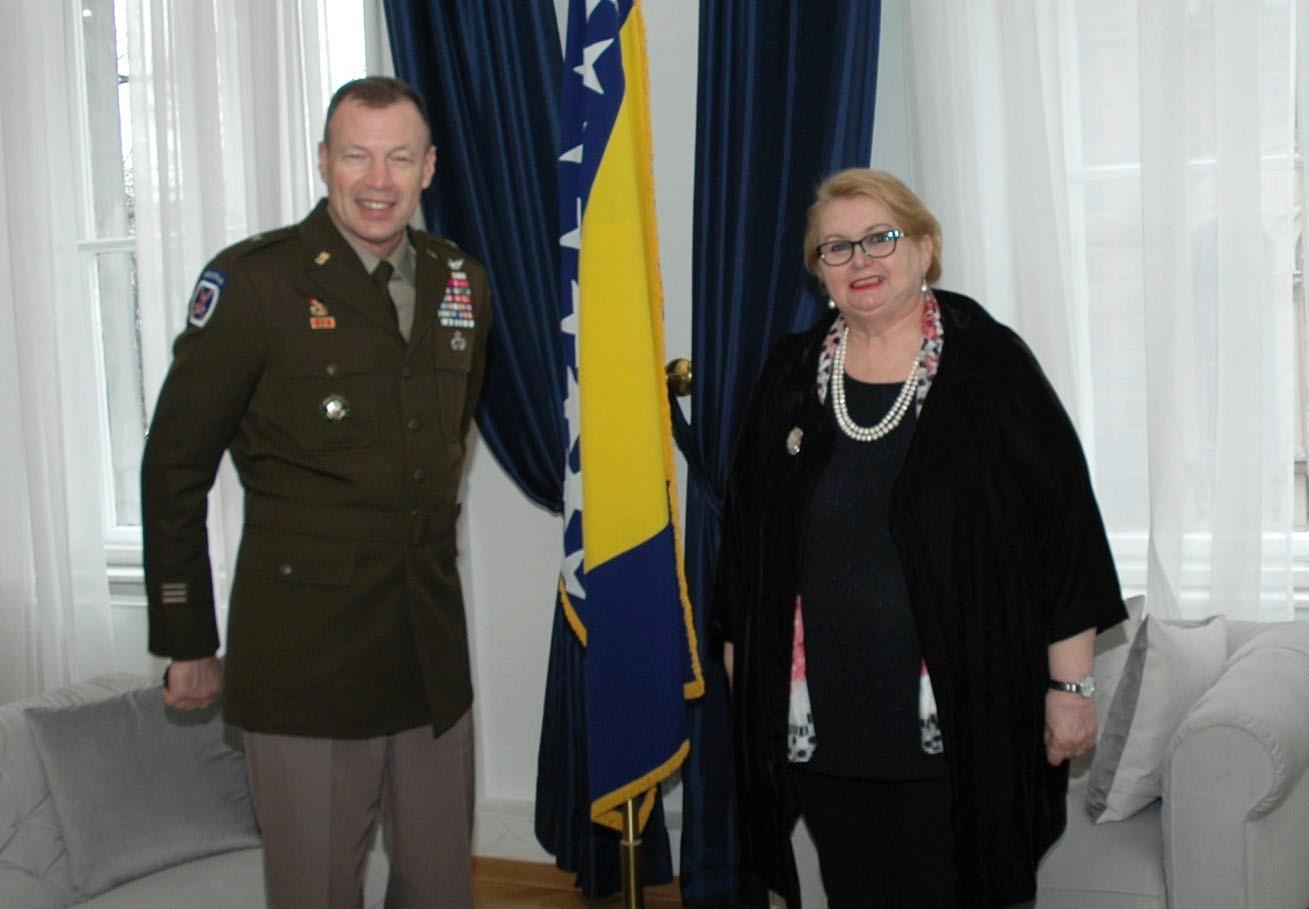 Bisera Turković primila u nastupnu posjetu komandanta NATO štaba