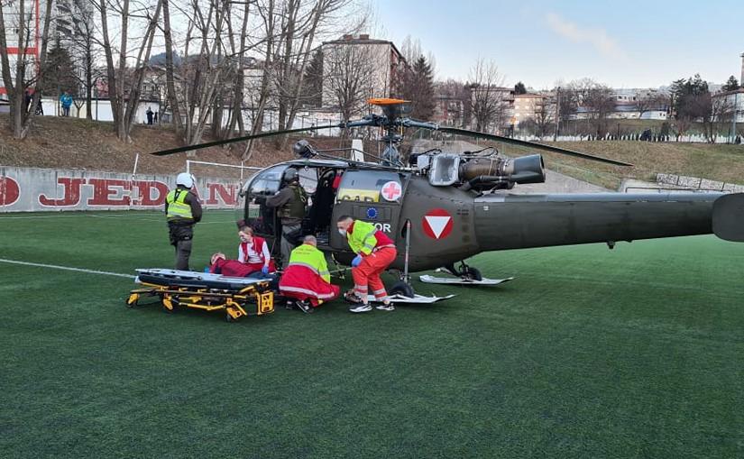 Uspješna akcija: Helikopter sa povrijeđenim planinarom stigao na KCUS
