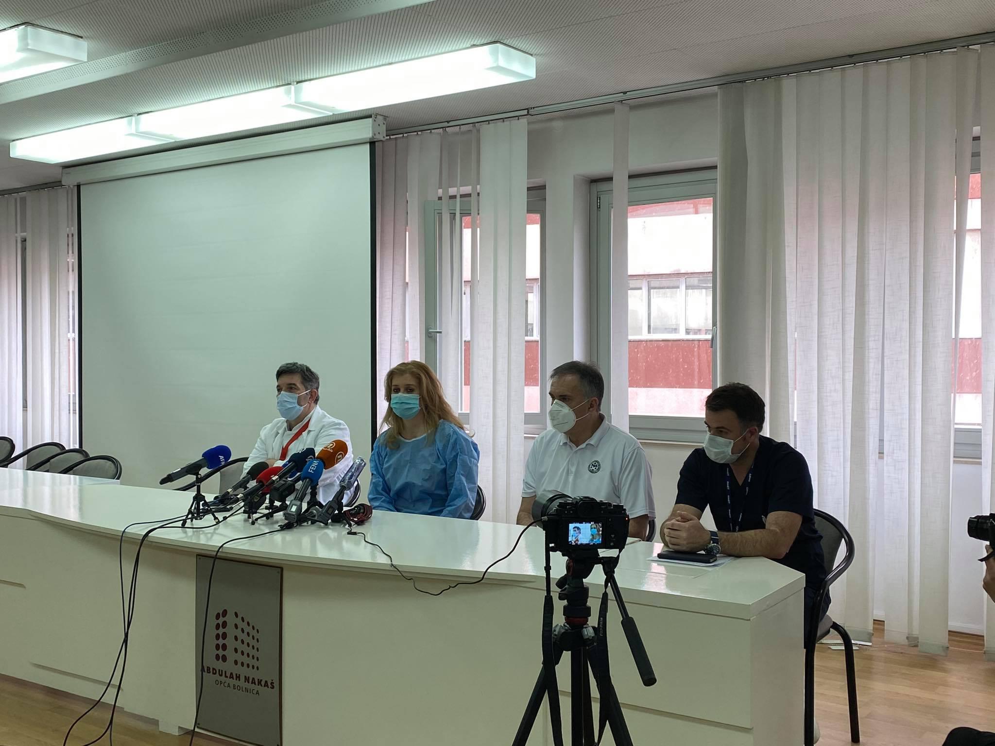 Konferencija za novinare u Općoj bolnici - Avaz