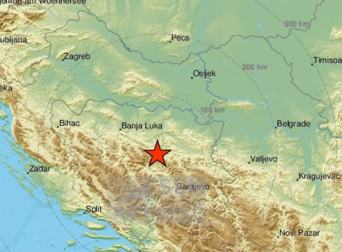 EMSC objavio je da je zemljotres zabilježen 23 kilometra sjeverno od Zenice - Avaz