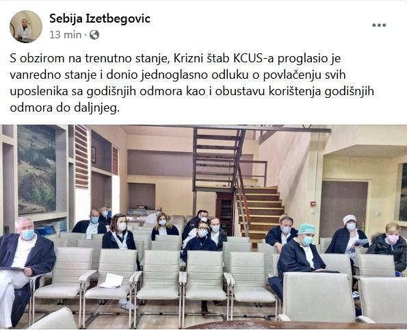 Vijest na Facebooku potvrdila Izetbegović - Avaz