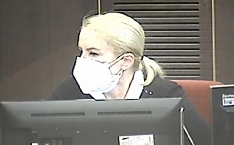Izetbegović during her testimony - Avaz